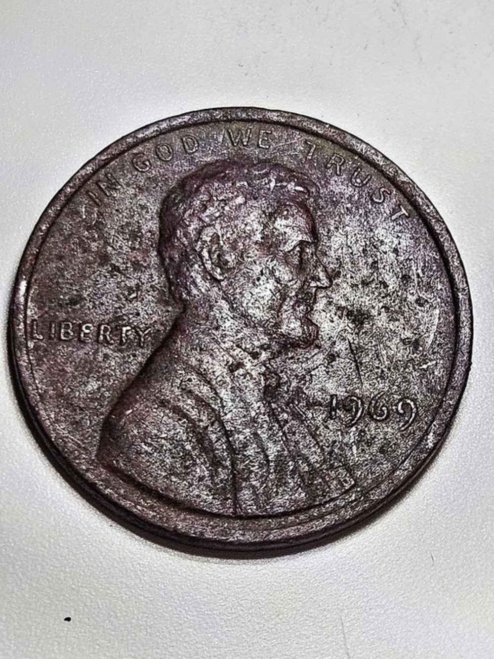 1969 VERY red Lincoln Penny, Multippe ERRORs